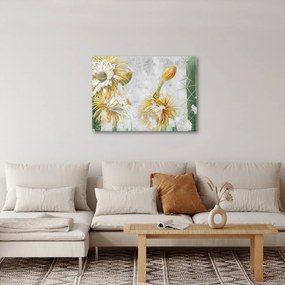 Obraz - Kwitnące kaktusy, vintage (70x50 cm)