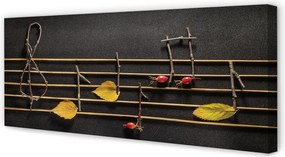 Fotoobraz na płótnie Naturalna Kompozycja Nutowa