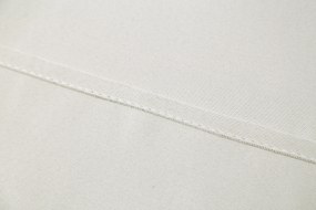 Biało-kremowa zasłona OXFORD 140x270 cm Zawieszanie: Taśma z wiązaniami