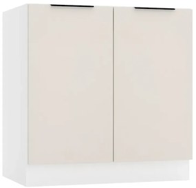 Szafka Kuchenna Pod Zlew 80 Cm Beż Piaskowy E1-G17