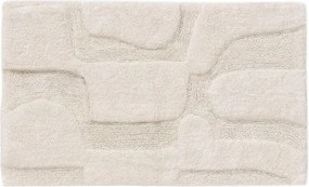 Strukturalny dywanik do łazienki w jasnym kolorze Nehir