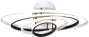 Biało-czarna lampa sufitowa LED pierścienie - S032-Oreza