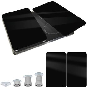 Płyty ochronne na kuchenkę zestaw 2 szt. ze szkła hartowanego 30x52 cm Universal – Wenko