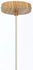Lampa wisząca w naturalnym kolorze z tekstylnym kloszem ø 27,5 cm Dania – Light &amp; Living