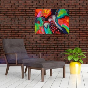 Abstrakcyjny obraz - kolory (70x50 cm)