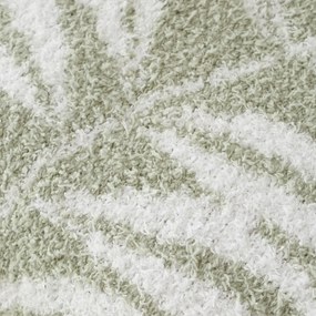 Zielony koc z mikropluszu 130x170 cm Sorrel Leaves – Catherine Lansfield