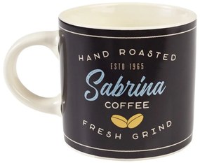 Antracytowo-kremowy ceramiczny kubek 350 ml Sabrina – Rex London