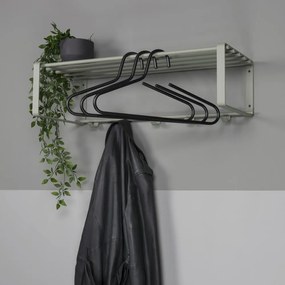 Zielonoszary metalowy wieszak ścienny z półką Rex – Spinder Design