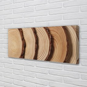 Obraz drukowany na płótnie Plastry Drewna Na Ścianę