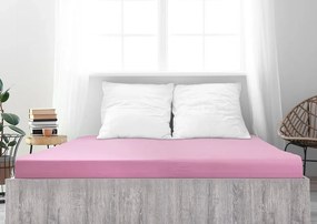PrzytulneMieszkanie.pl Prześcieradło jersey ALVORA 90x200 cm różowe