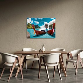 Obraz na szkle- Raj na ziemi (70x50 cm)