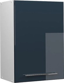 Szafka ścienna ciemnoniebieski wysoki połysk 50x34.1x72 fame-line