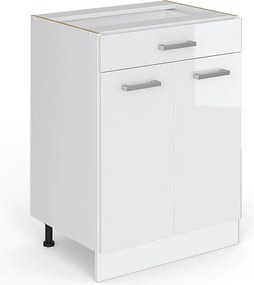 Szafka dolna do kuchni biały wysoki połysk 60x46x81.6 r-line