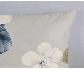 Niebiesko-szara flanelowa pościel dwuosobowa 200x220 cm Gabin – Good Morning