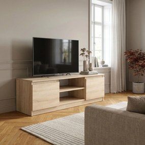 Szafka RTV stojąca NUDO 120 cm do Salonu pod Telewizor - Dąb sonoma