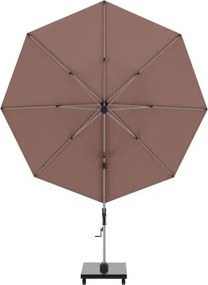 HYPERION 340 PRESTIGE – luksusowy huśtawkowy parasol ogrodowy z bocznym drążkiem : Kolor parasola - UMBRA