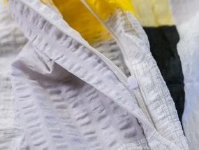 PrzytulneMieszkanie.pl PrzytulneMieszkanie.pl Pościel z kory z bawełny Renforcé GEOMETRIES kremowa Rozmiar pościeli: 70 x 90 cm | 140 x 200 cm