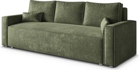 Masseno Sofa MENI z funkcją spania i pojemnikiem na pościel, Rozkładana sofa - Zielony, LUMO 20