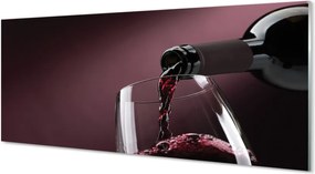 Panel szklany do Kuchni Głęboki Purpurowy Kolor Wina