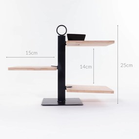 Patera do serwowania przekąsek, 3-poziomy, 27 cm