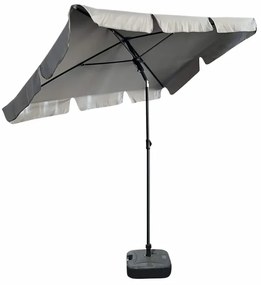 Jasnoszary Prostokątny Parasol Dalmos 3X