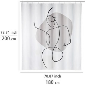 Zasłona prysznicowa 180x200 cm Ladyline – Wenko