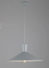 Szara lampa wisząca z szerokim kloszem V047 R8-R02
