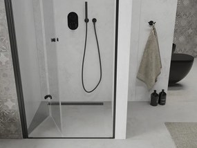 Mexen Lima drzwi prysznicowe składane 80 cm, transparent, czarne - 856-080-000-70-00