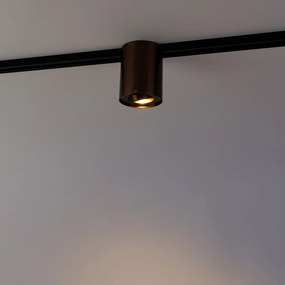 Nowoczesny reflektor szynowy jednofazowy ciemny brąz - Rondoo Up