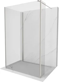 Mexen Kioto ścianka prysznicowa Walk-in 100 x 85 x 40 cm, transparent, nikiel szczotkowany - 800-100-085-221-97-00-040