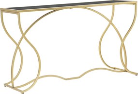 Stolik Konsolowy VKH626, Złoto, 130x40x75 cm, Kendra Home
