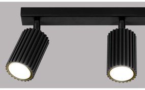 Czarna lampa sufitowa 6,5x45 cm Gleam – Nice Lamps