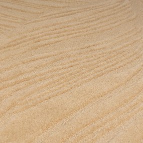Jasnobrązowy dywan wełniany Flair Rugs Lino Leaf, 120x170 cm