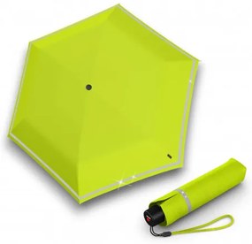 KNIRPS ROOKIE LIME REFLECTIVE - lekki parasol składany