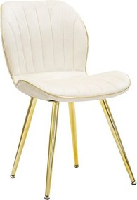 Zestaw 2 Krzeseł VKH383, Beżowy, 46x58x77 cm, Kendra Home