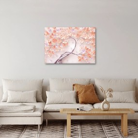 Obraz kwiatów drzewa koralowego - abstrakcja (70x50 cm)