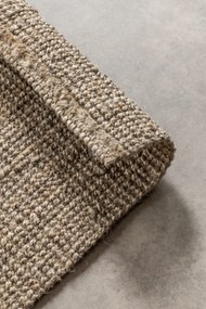 Dywan naturalny jutowy ręcznie tkany Boucle brązowo-szary 60 cm x 90 cm