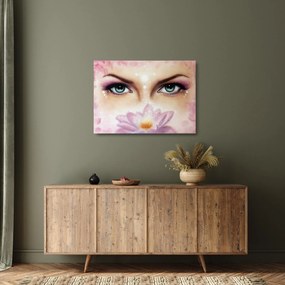 Obraz na szkle - Urocze oczy (70x50 cm)