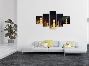 Obraz - Złota noc (125x70 cm)