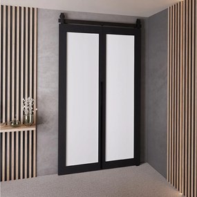 Drzwi Przesuwne QUDIO M1 Czarny + Biały 100