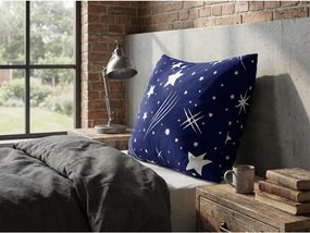 Poszewka na poduszkę z polibawełny NIGHT SKY POLY 50x70 cm, niebieska