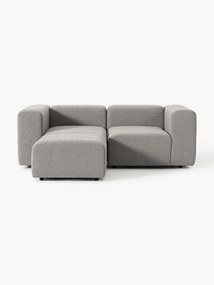 Sofa modułowa Bouclé z pufem Lena (3-osobowa)