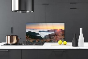 Dekor Szklany do Kuchni Majestat Gór nad Chmurami