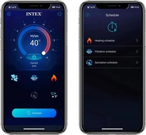 Basen SPA z hydromasażem Intex 472, jacuzzi ogrodowe 196 cm, 6 osób, WiFi