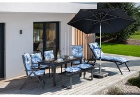 EXPERT - aluminiowy leżak ogrodowy na kółkach