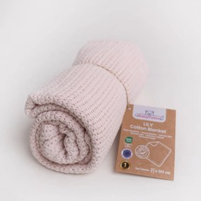 Babymatex Kocyk dziecięcy Lili pudrowy, 75 x 100 cm