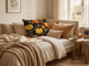 Poszewka na poduszkę z mikrofibry ORANGE PUMPKINS 50x70 cm, kolorowy