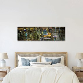 Obraz miasta nocą (170x50 cm)