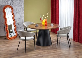 Okrągły stół w kolorze orzechowym Hevelius Halmar