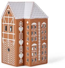 Kamionkowy świecznik na świeczkę typu tealight Gingerbread Lighthouse – Kähler Design